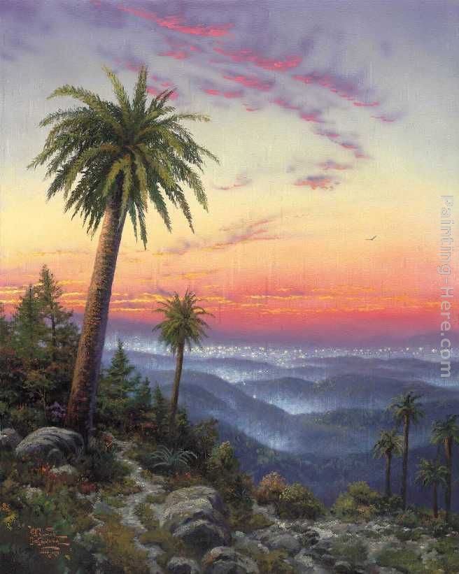 Thomas Kinkade Desert Sunset